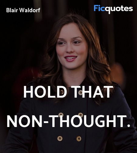 Hold that non-thought. image