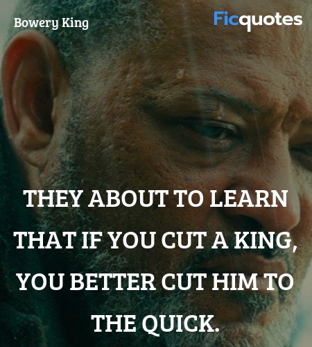 They about to learn that if you cut a king, you better cut him to the quick. image