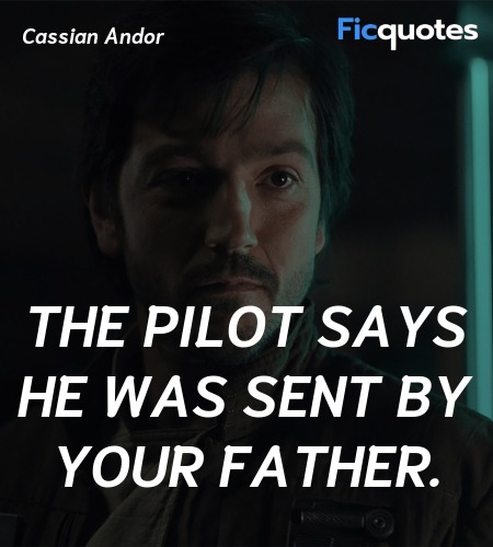 The pilot says he was sent by your father. image