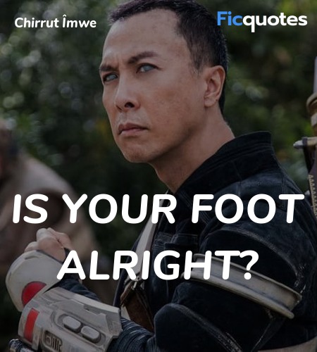  Is your foot alright? image