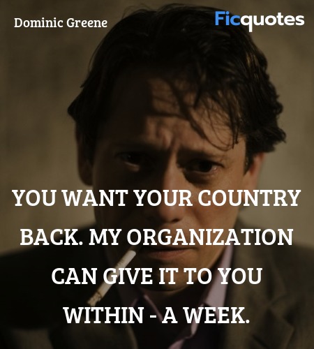  You want your country back. My organization can give it to you within - a week. image
