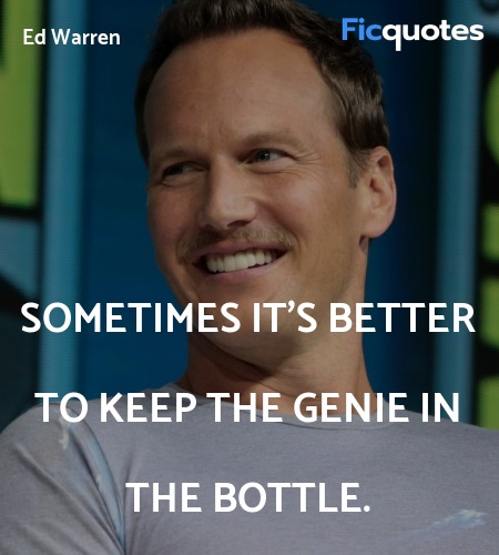 Sometimes it's better to keep the genie in the bottle. image