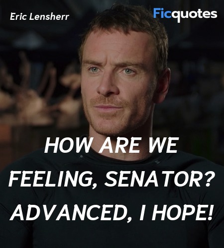 How are we feeling, Senator? Advanced, I hope! image