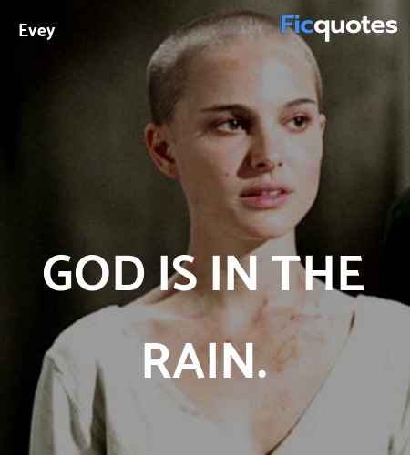 God is in the rain. image