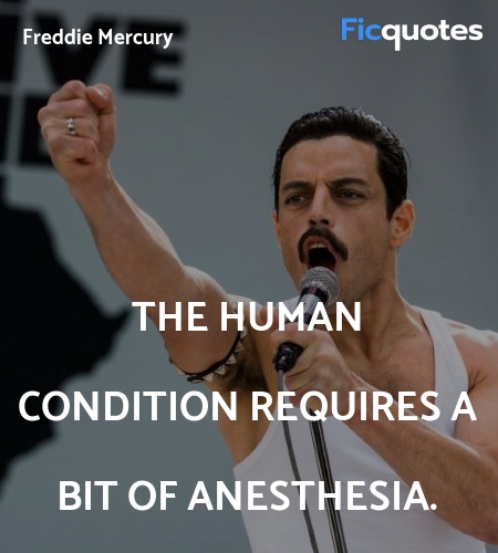 The human condition requires a bit of anesthesia. image