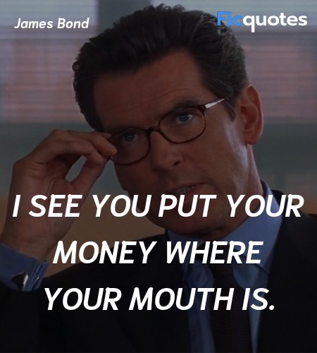 I see you put your money where your mouth is. image