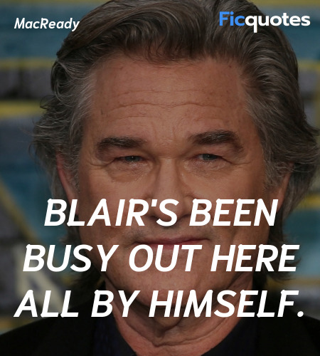 Blair's been busy out here all by himself. image