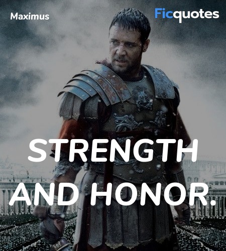 Strength and honor. image