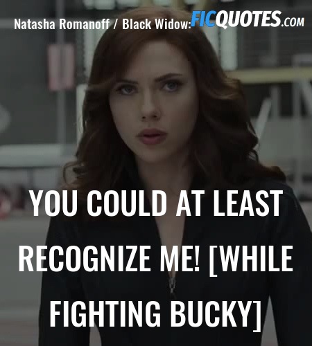 You could at least recognize me! [while fighting Bucky] image
