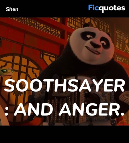 Soothsayer : And anger. image