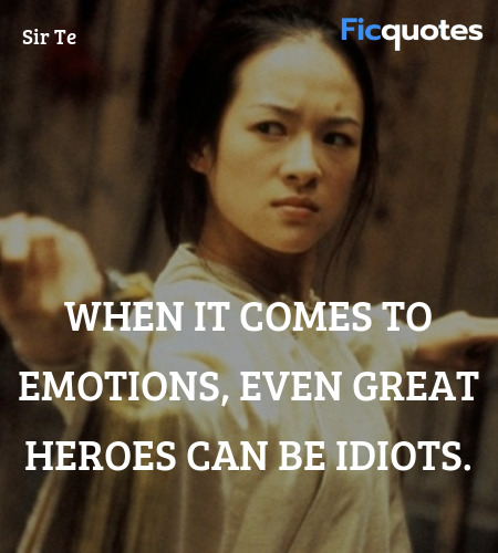When it comes to emotions, even great heroes can be idiots. image