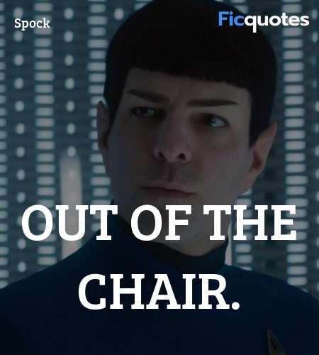 Out of the chair. image
