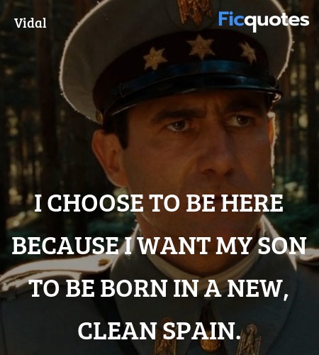 I choose to be here because I want my son to be born in a new, clean Spain. image