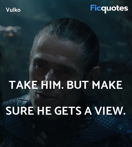 Take him. But make sure he gets a view. image