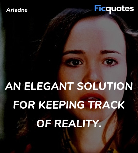  An elegant solution for keeping track of reality... quote image