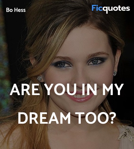 Are you in my dream too? image