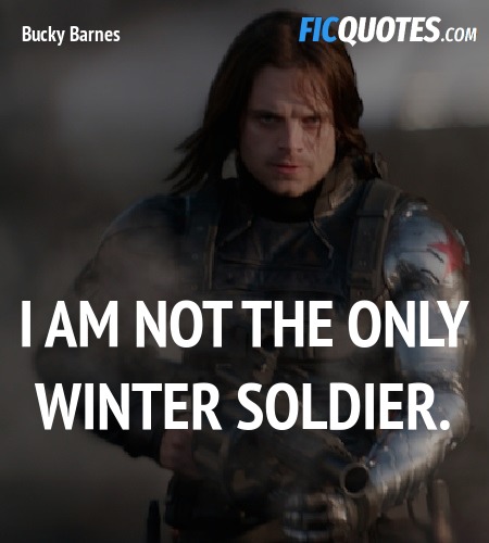 I am not the only Winter Soldier quote image