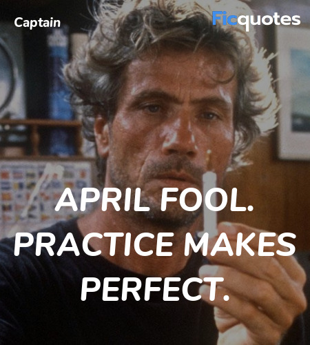 April fool. Practice makes perfect quote image