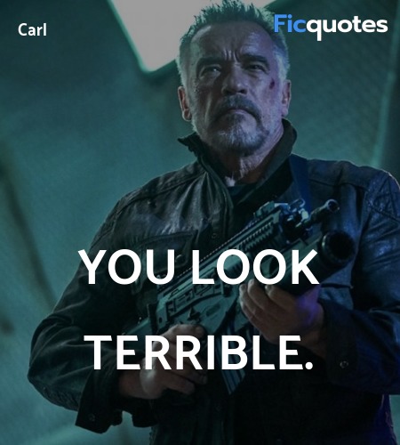 You look terrible quote image