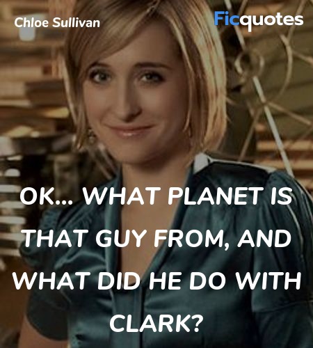 OK... What planet is that guy from, and what did he do with Clark? image