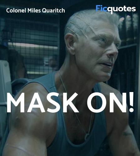 Mask on quote image