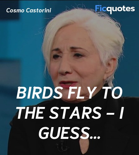 Birds fly to the stars - I guess quote image