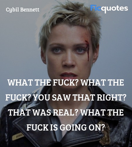What the fuck? What the fuck? You saw that right? ... quote image