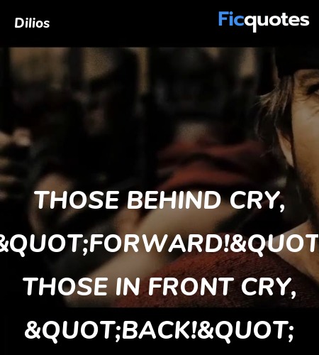 Those behind cry, 