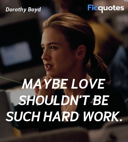 Maybe love shouldn't be such hard work. image