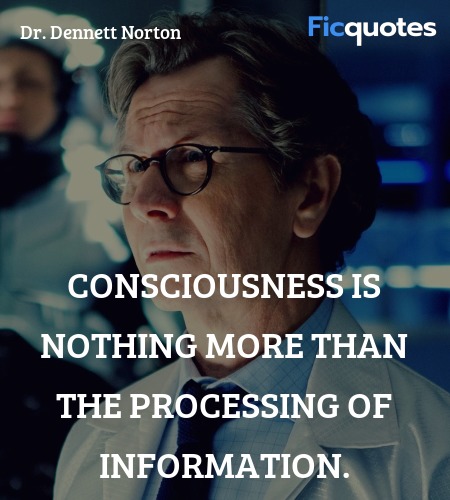 Consciousness is nothing more than the processing of information. image