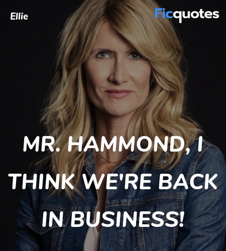Mr. Hammond, I think we're back in business! image