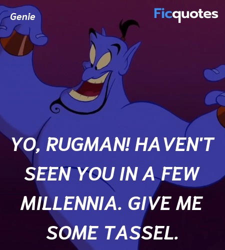 Yo, Rugman! Haven't seen you in a few millennia. ... quote image