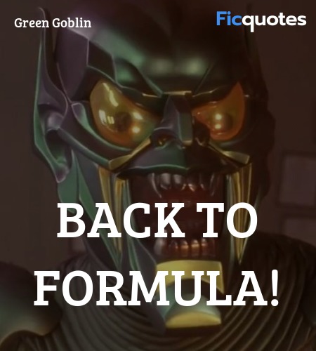 Back to formula! image