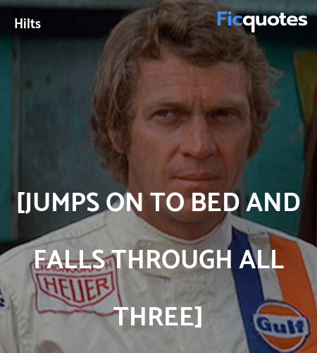 [jumps on to bed and falls through all three... quote image
