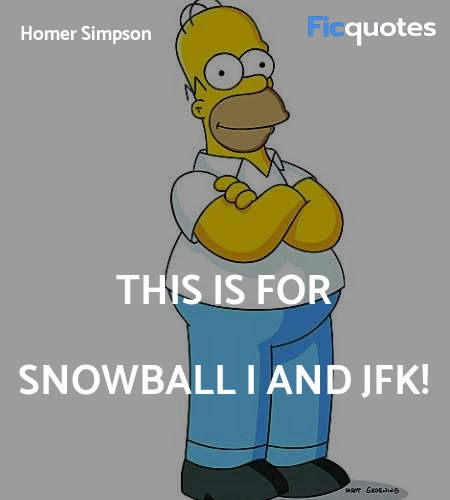 This is for Snowball I and JFK quote image
