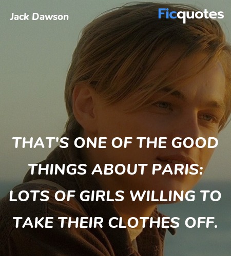 That's one of the good things about Paris: lots of... quote image