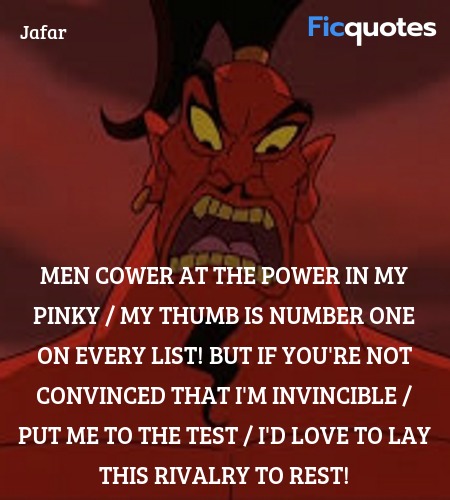 Men cower at the power in my pinky / My thumb is ... quote image