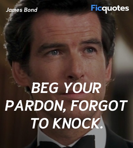 Beg your pardon, forgot to knock. image