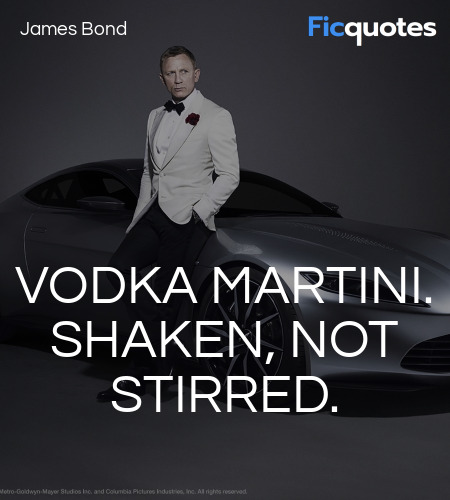 James Bond Will Drink Belvedere Martinis In 'Spectre' - AmongMen