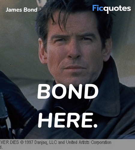 Bond here quote image