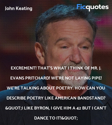 Excrement! That's what I think of Mr. J. Evans ... quote image