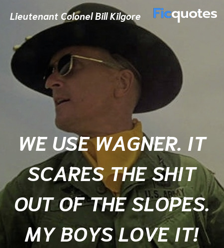  We use Wagner. It scares the shit out of the slopes. My boys love it! image