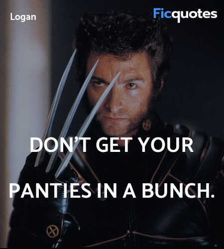 Don't get your panties in a bunch quote image