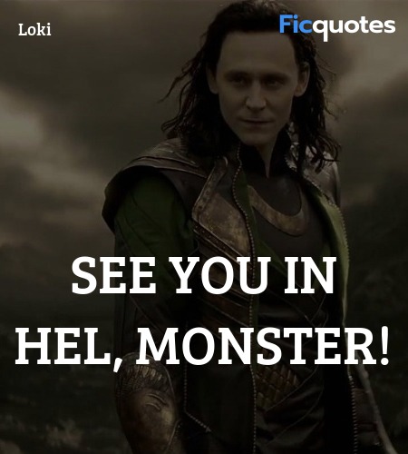 See you in Hel, monster quote image