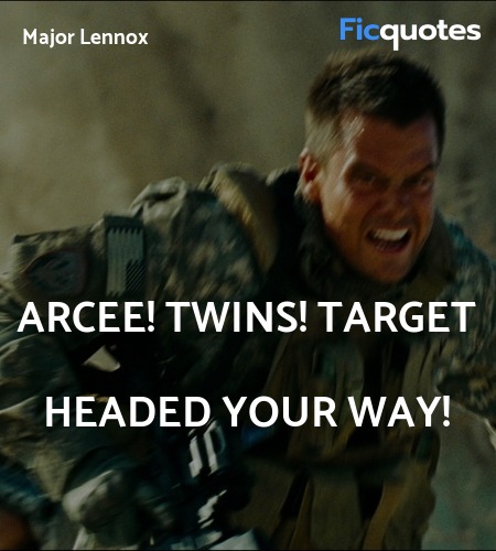 Arcee! Twins! Target headed your way quote image