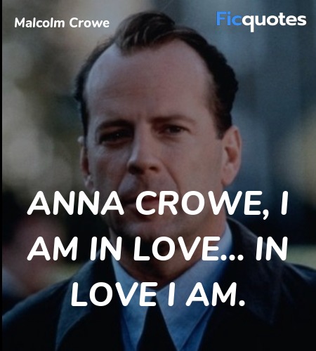  Anna Crowe, I am in love... in love I am quote image