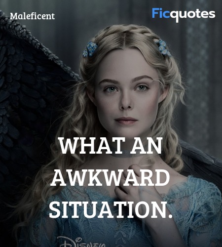  What an awkward situation quote image