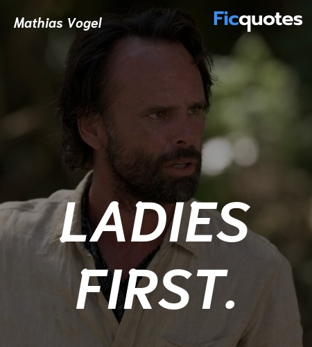  Ladies first. image