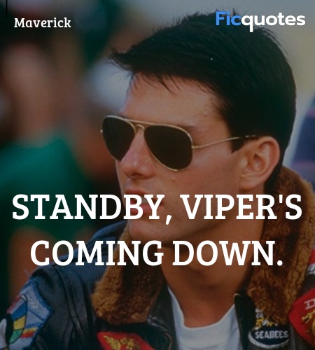  Standby, Viper's coming down quote image