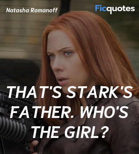 That's Stark's father. Who's the girl? image
